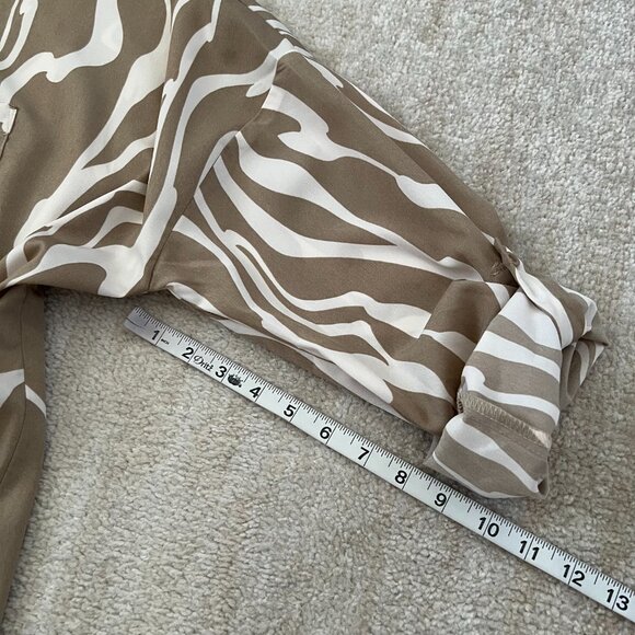 Korye Boho Tab Sleeve Tie Front Blouse Top 2X - Picture 7 of 9